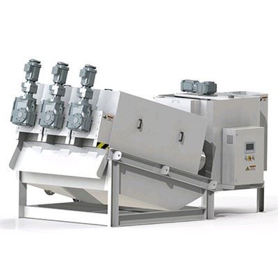 آبگیر لجن پرس پیچ چند دیسکی